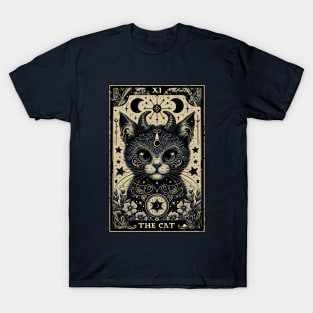 Devil Cat Tarot Card T-Shirt